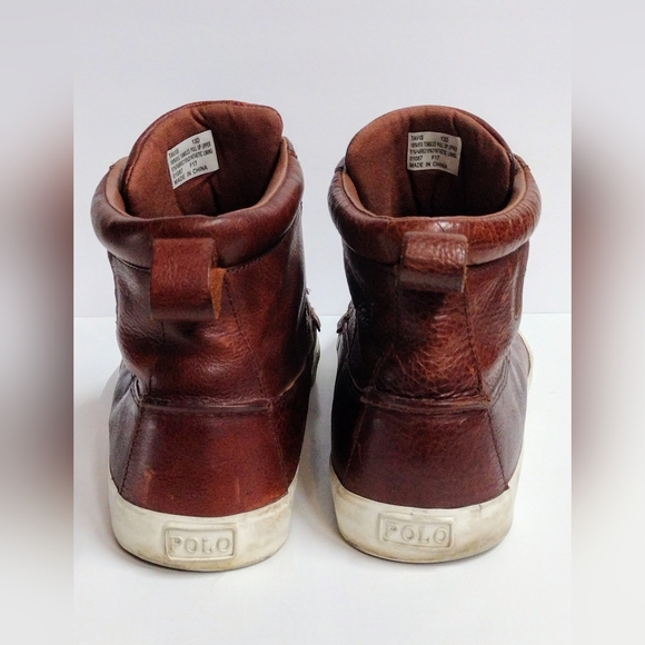 Polo Ralph Lauren Tavis Leather Boots Size 13 D 🔥 - Picture 9 of 12